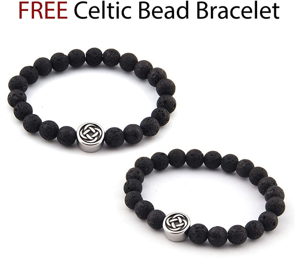 Gothic Celtic Cross Skull Necklace