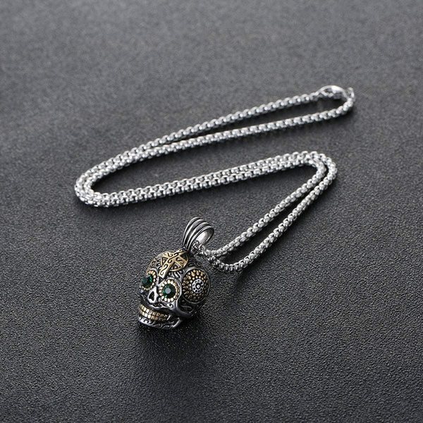 Gothic Skull Pendant Necklace