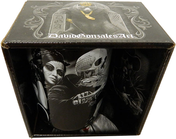 Biker Babe Skull Mug - 18 oz