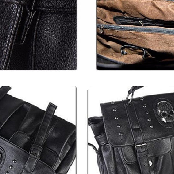 Skull Rivet Shoulder Bag