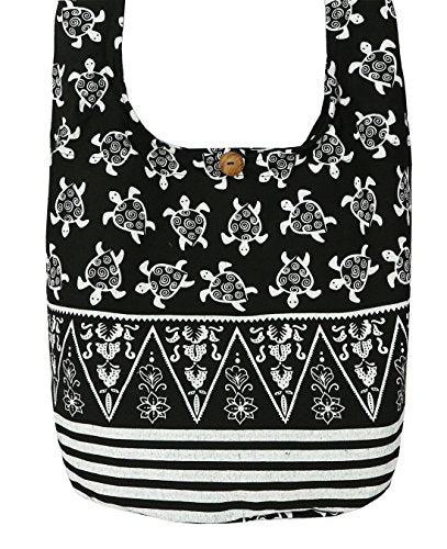 Turtle Crossbody Bohemian Gypsy Large Sling Shoulder Bag