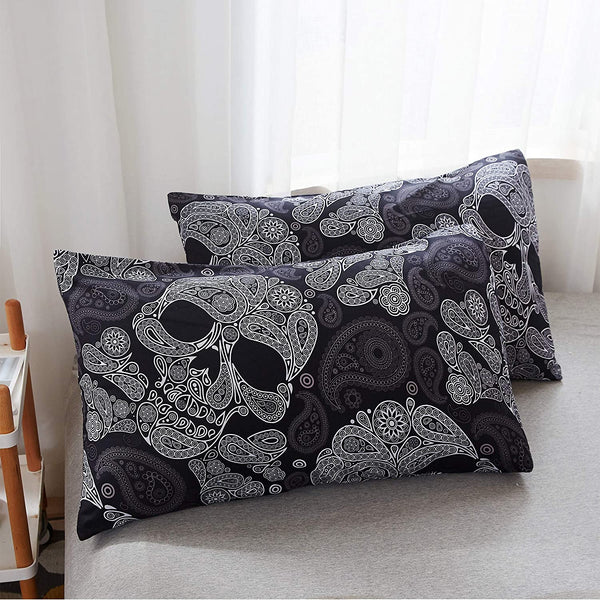 Paisley Skull Duvet Cover Set