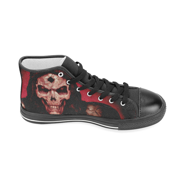 Raging Skull High Top Canvas Men's Shoes