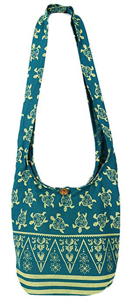 Turtle Crossbody Bohemian Gypsy Large Sling Shoulder Bag
