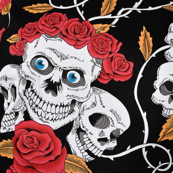 Women Vintage Skull Cocktail Dress