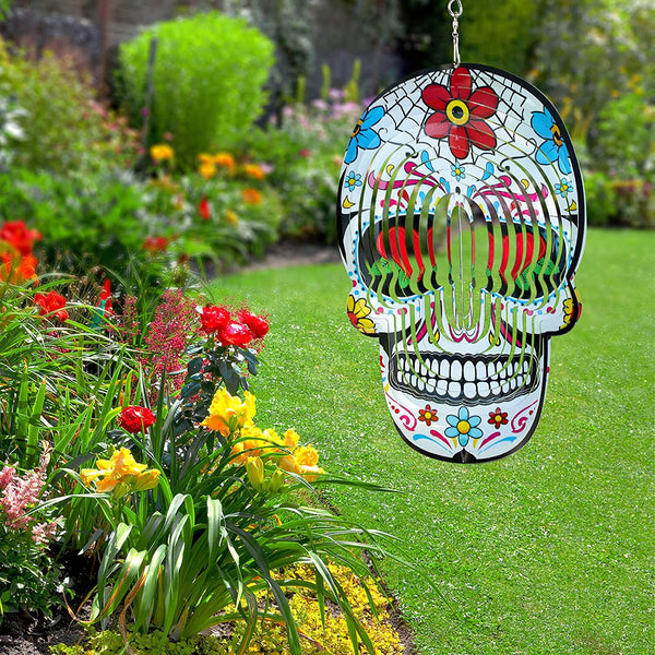 Skull Wind Chime Spinner