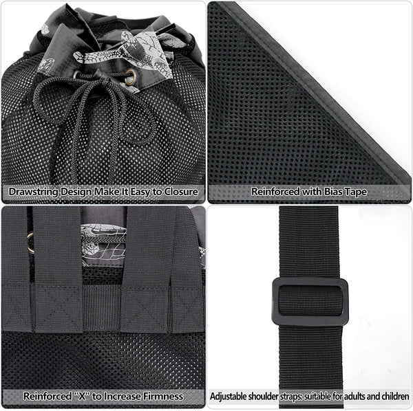 Sea Turtle Mesh Cinch Backpack