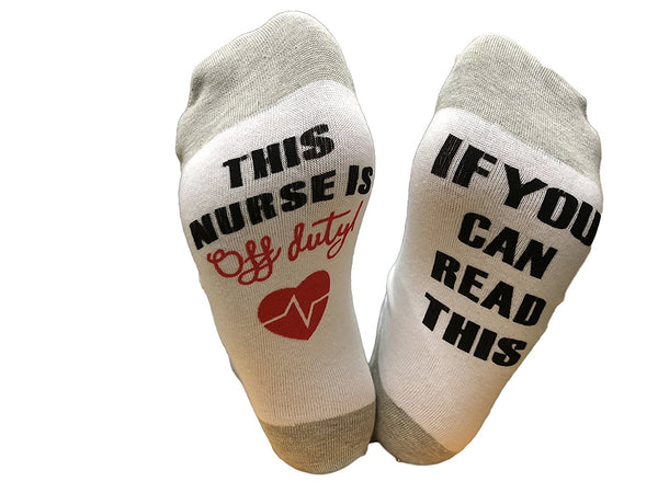 If You Can Read This Nurse Crew Socks
