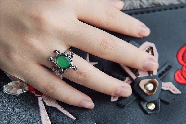 Sea Turtle Color Changing Adjustable Ring