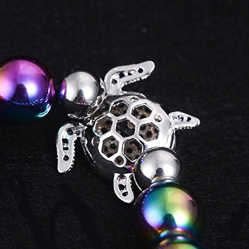 Sea Turtle Rainbow Hematite Bracelet