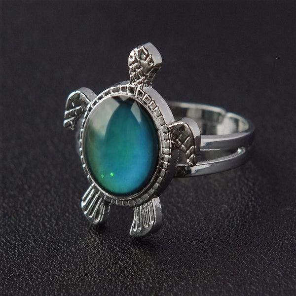 Sea Turtle Color Changing Adjustable Ring