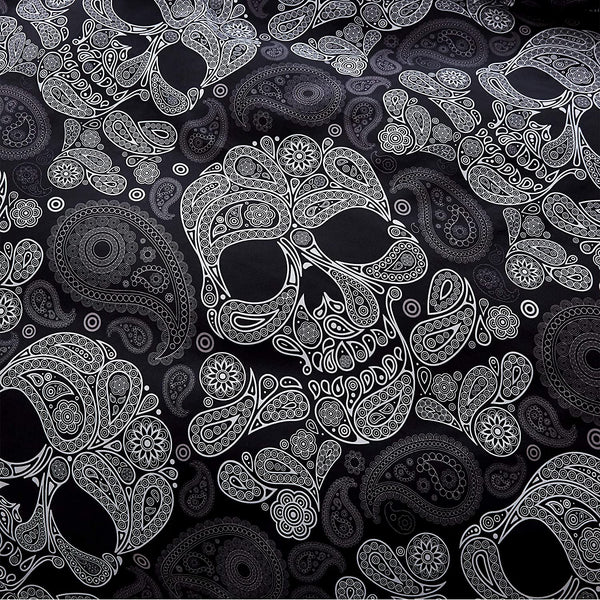 Paisley Skull Duvet Cover Set