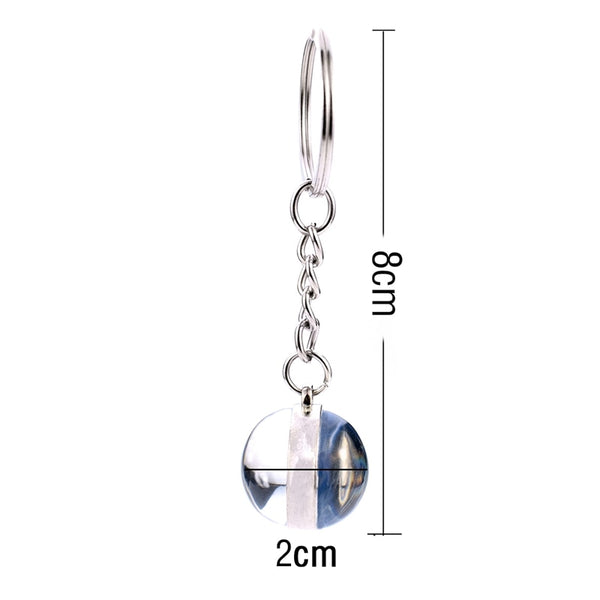 Sea Turtle Glass Ball Key Chain Key ring