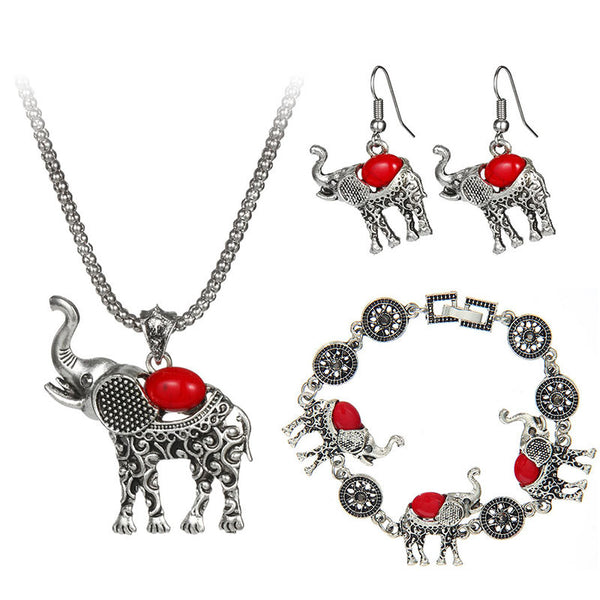 Bohemian Style Elephant Fashion Jewelry Set - Free Shipping!