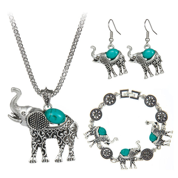 Bohemian Style Elephant Fashion Jewelry Set - Free Shipping!