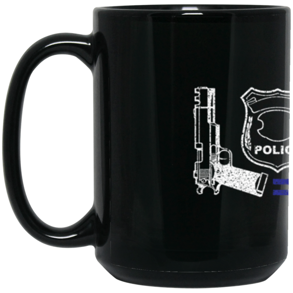 Love Police Black Mug