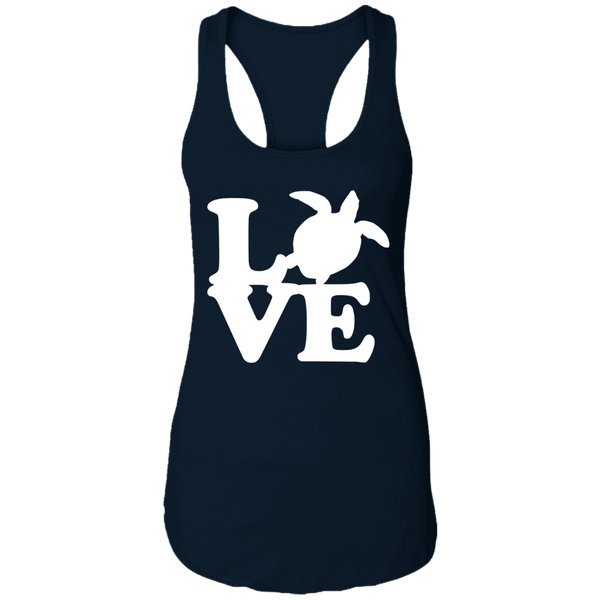 Love Sea Turtle Racerback Tank