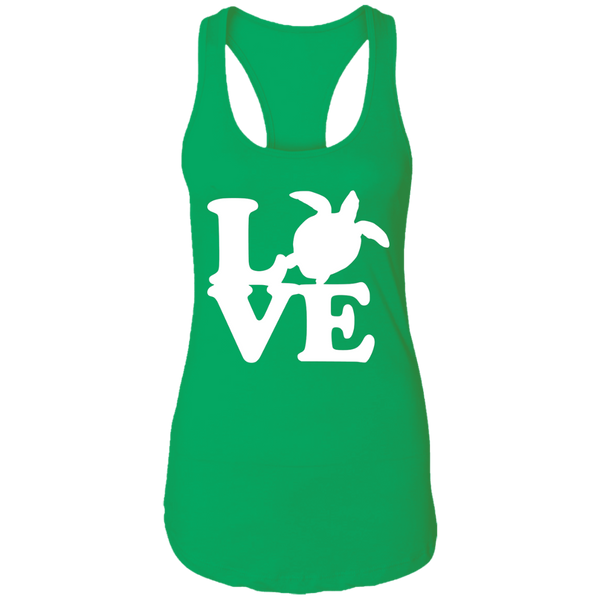 Love Sea Turtle Racerback Tank