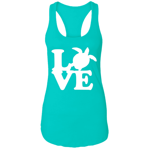Love Sea Turtle Racerback Tank