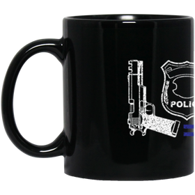 Love Police Black Mug