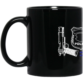 Love Police Black Mug