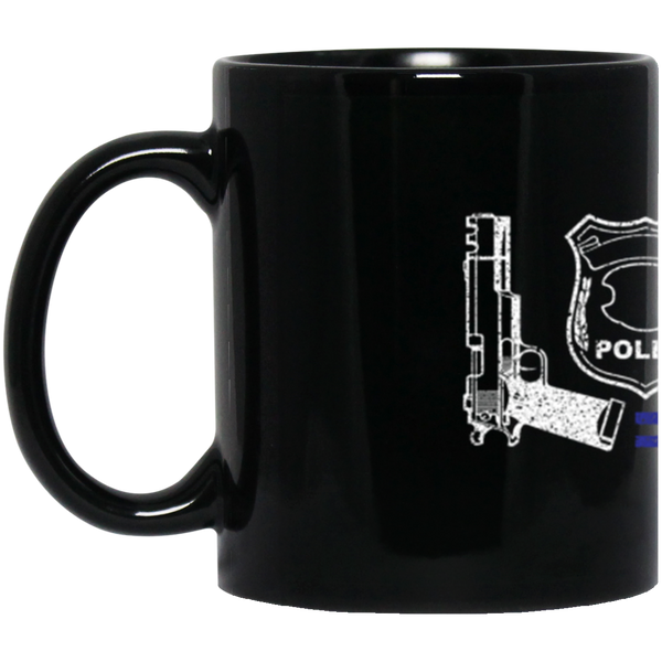 Love Police Black Mug