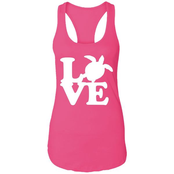 Love Sea Turtle Racerback Tank