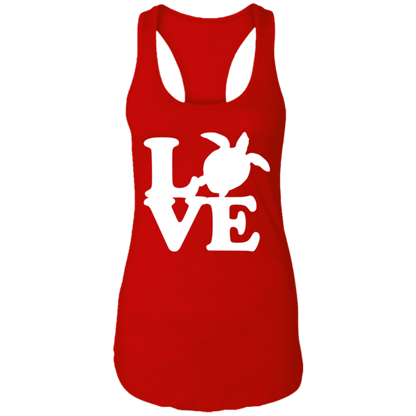 Love Sea Turtle Racerback Tank