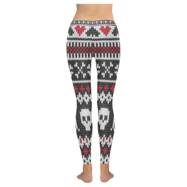 Ugly Christmas Skull Leggings