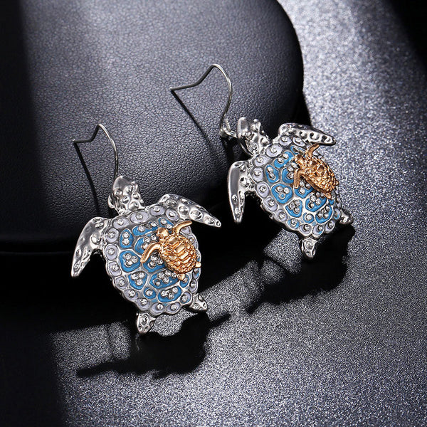 Sea Turtle Mother Child Jewelry Set