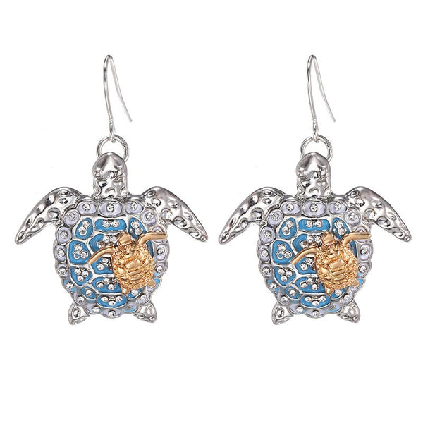 Sea Turtle Mother Child Jewelry Set