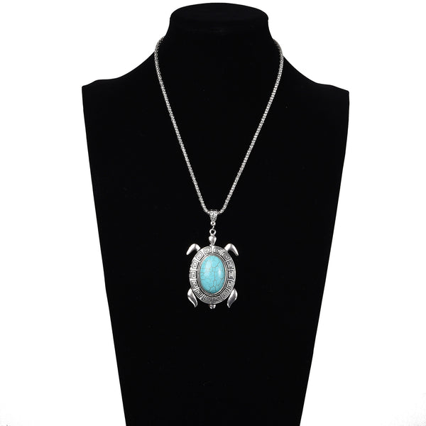 Lovely Fashion Turquoise Turtle Collar Chain Pendant Necklace - Free, Just Pay Shipping!