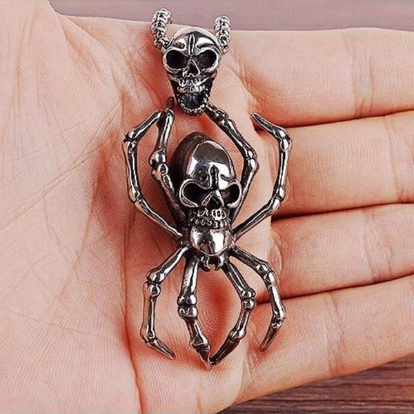Skull Spider Necklace