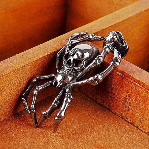 Skull Spider Necklace