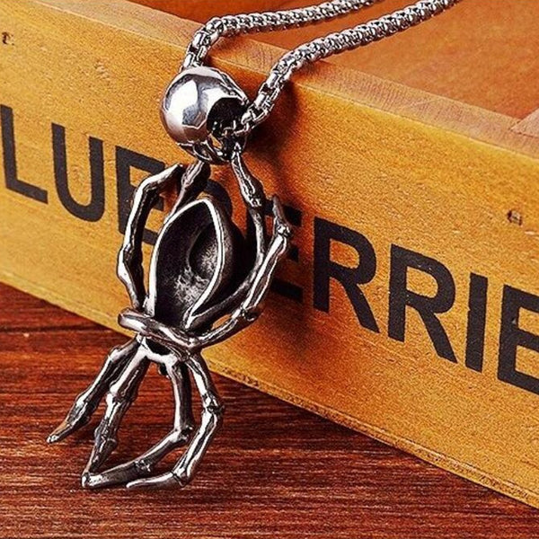 Skull Spider Necklace