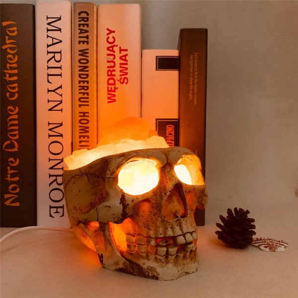 3D USB Himalayan Salt Skull Lamp