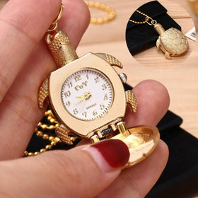 Golden Turtle Pocket Watch
