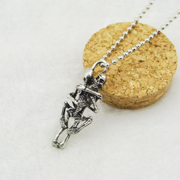 Infinity Stainless Steel Skull Pendant Chain Necklace - Free Shipping