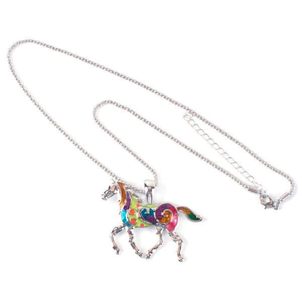 Enamel Horse Jewelry Set