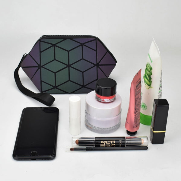Abstract Sea Turtle Shell Luminous Makeup Bag