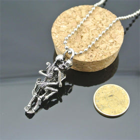 Infinity Stainless Steel Skull Pendant Chain Necklace - Free Shipping