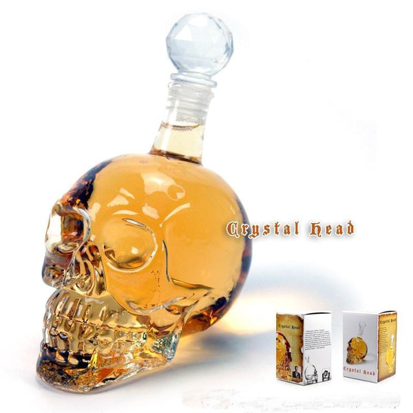 Skull Head Glass Bottle Decanter (350ml)