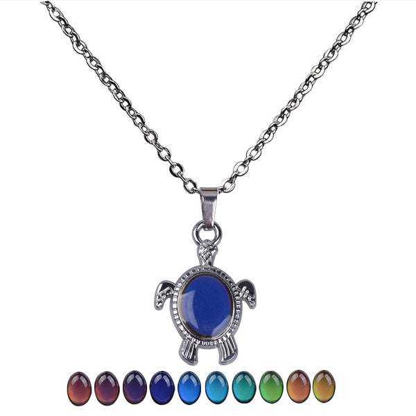Sea Turtle Color Changing Pendant Necklace