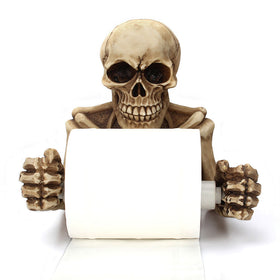 Skull Toilet Paper Holder Wall Mount