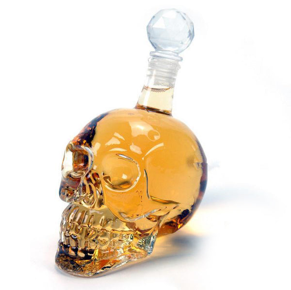 Skull Head Glass Bottle Decanter (350ml)