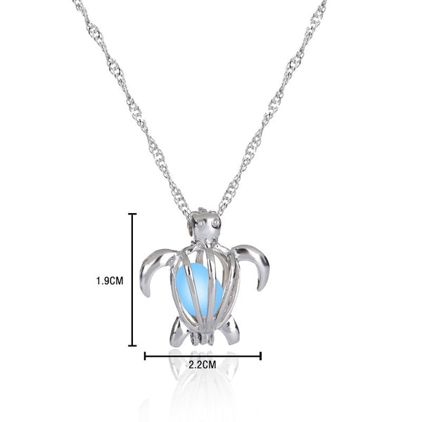 Luminous Glow Tortoise Turtle Necklace