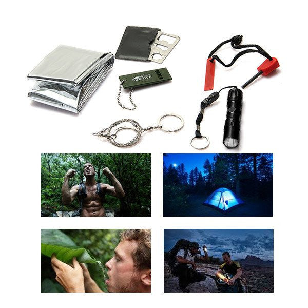 6 in 1 Outdoor Survival Kit - Free Shipping