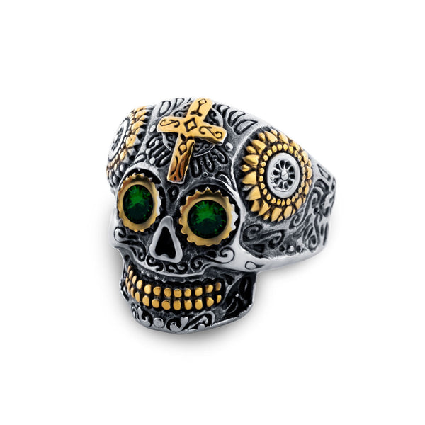 Men's Skull Carving Stainless Steel Ring