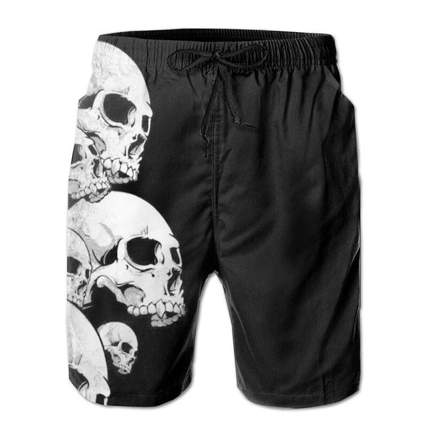 Skull Graphic Board Shorts