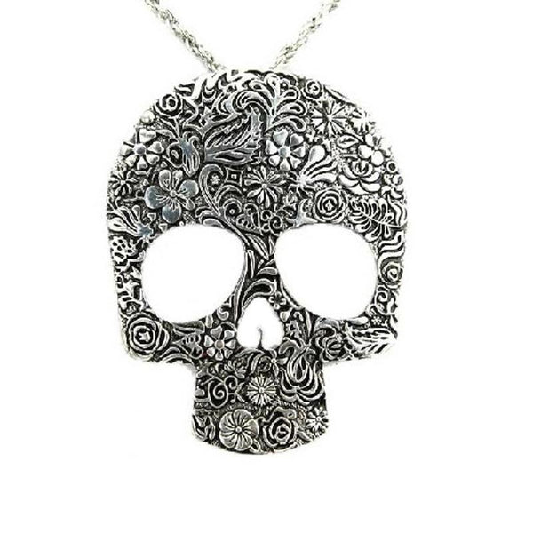 Skull Floral Necklace